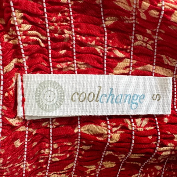 Revolve - Smocked Crop Wrap Top in Red - Picture 8 of 9